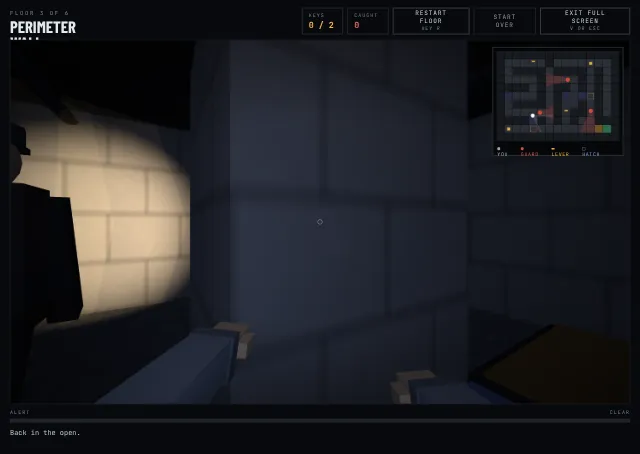 Lockdown Block A — a dark first-person prison corridor